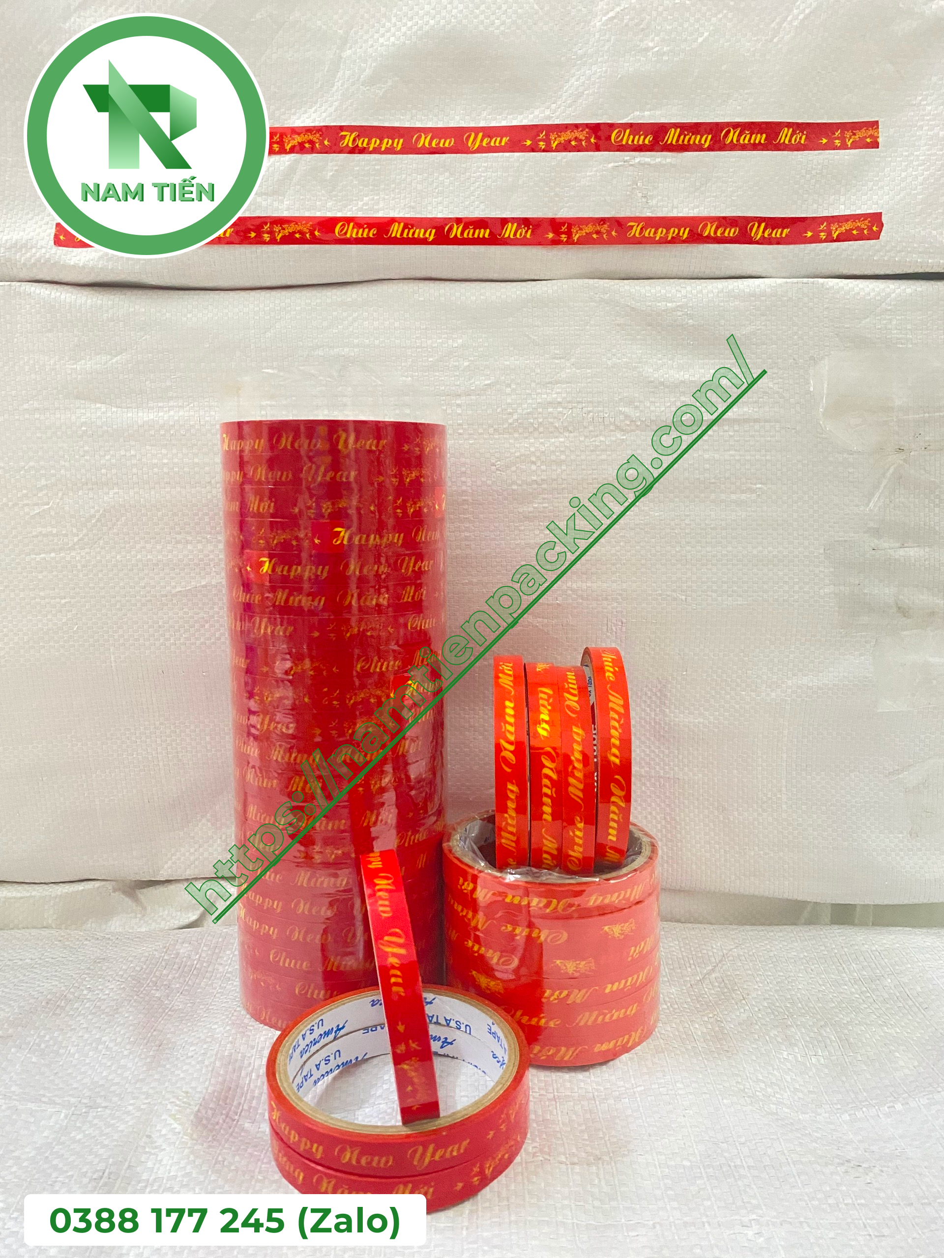 Băng keo CHÚC MỪNG NĂM MỚI
